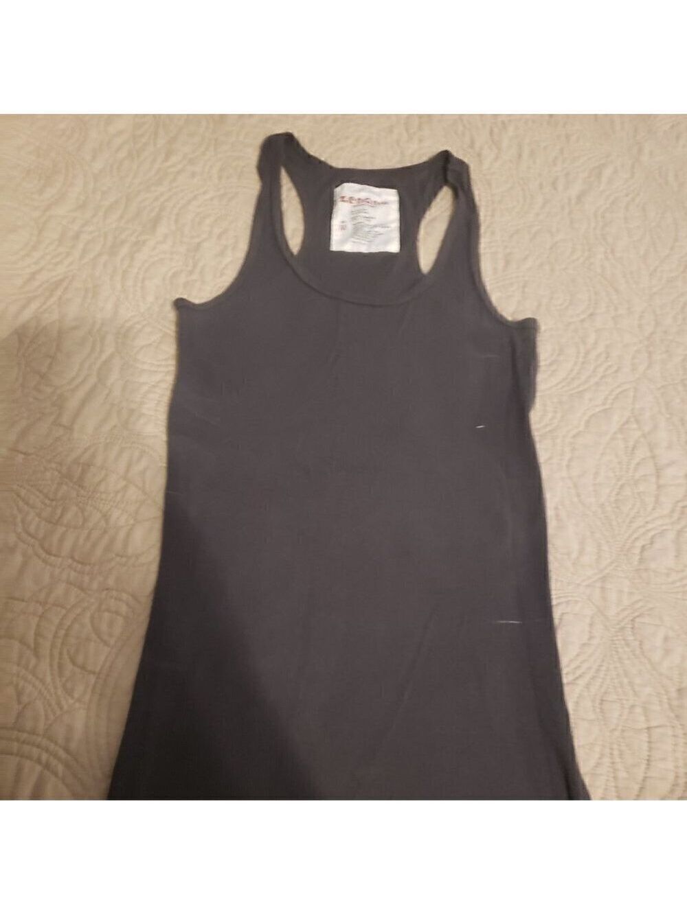 Zenana Womens Ladies Stretchy Ribbed Knit Racerback Athletic Yoga Top